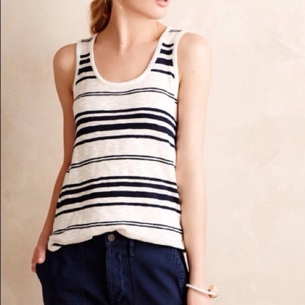 Anthropologie Moth Watermark Tank Medium